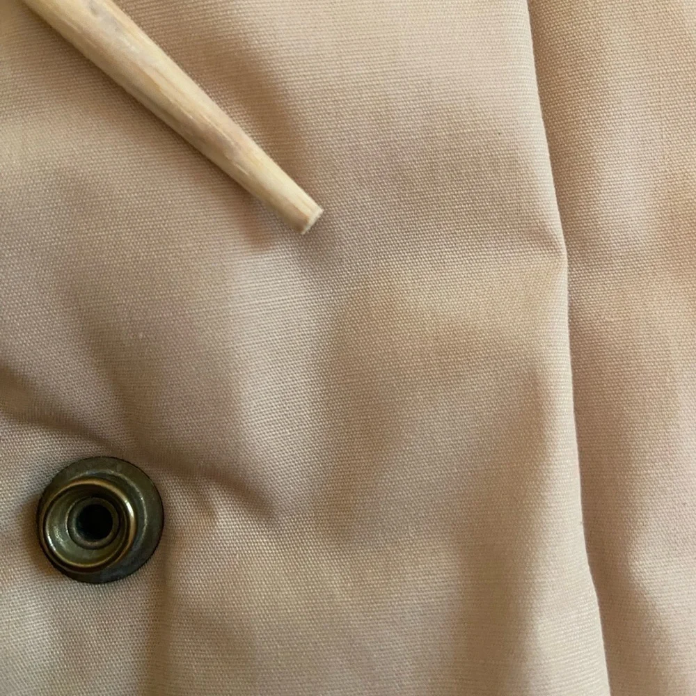 Vintage Etienne Aigner Reversible Puffer Coat Burgundy Tan Size 8 - Picture 5 of 10